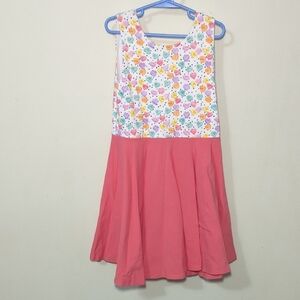 Malia + Kai Candy Hearts Dress Pink Skirt Colorful Valentine's Day Girls Size 7